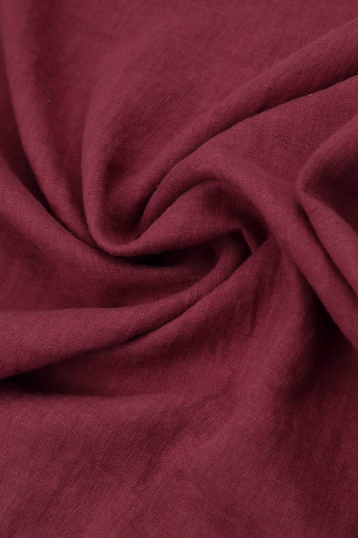 Wide Cropped Antique Ruby Linen Trousers 4