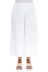 Wide Leg Cuffs White Linen Culottes 1