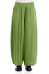 Wide Leg Shamrock Green Silk Trousers 1