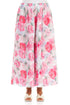 Wide Peony Blossom Cotton Trousers 1