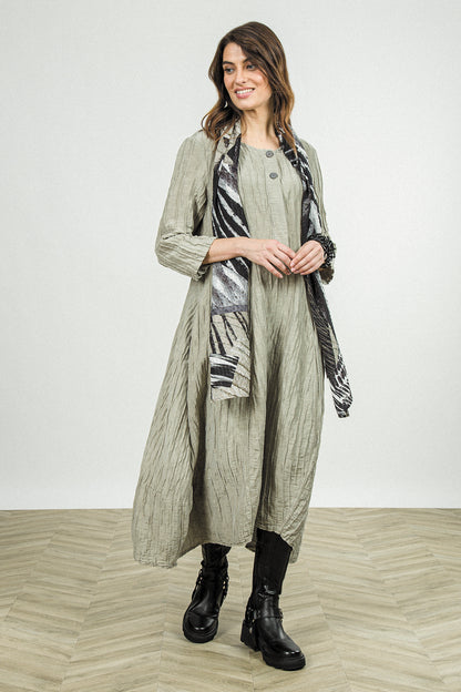 Wild Ink Textured Silk Scarf 5