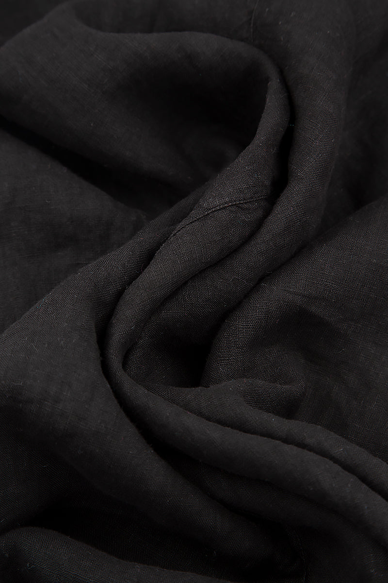 Boxy Black Linen Jacket 6