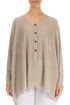 Boxy Natural Linen Cardigan 1