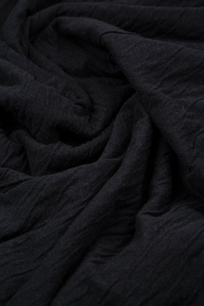 Flared Hem Grey Wavy Cotton Jumper 5
