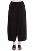 Loose Black Silk Bamboo Trousers 1