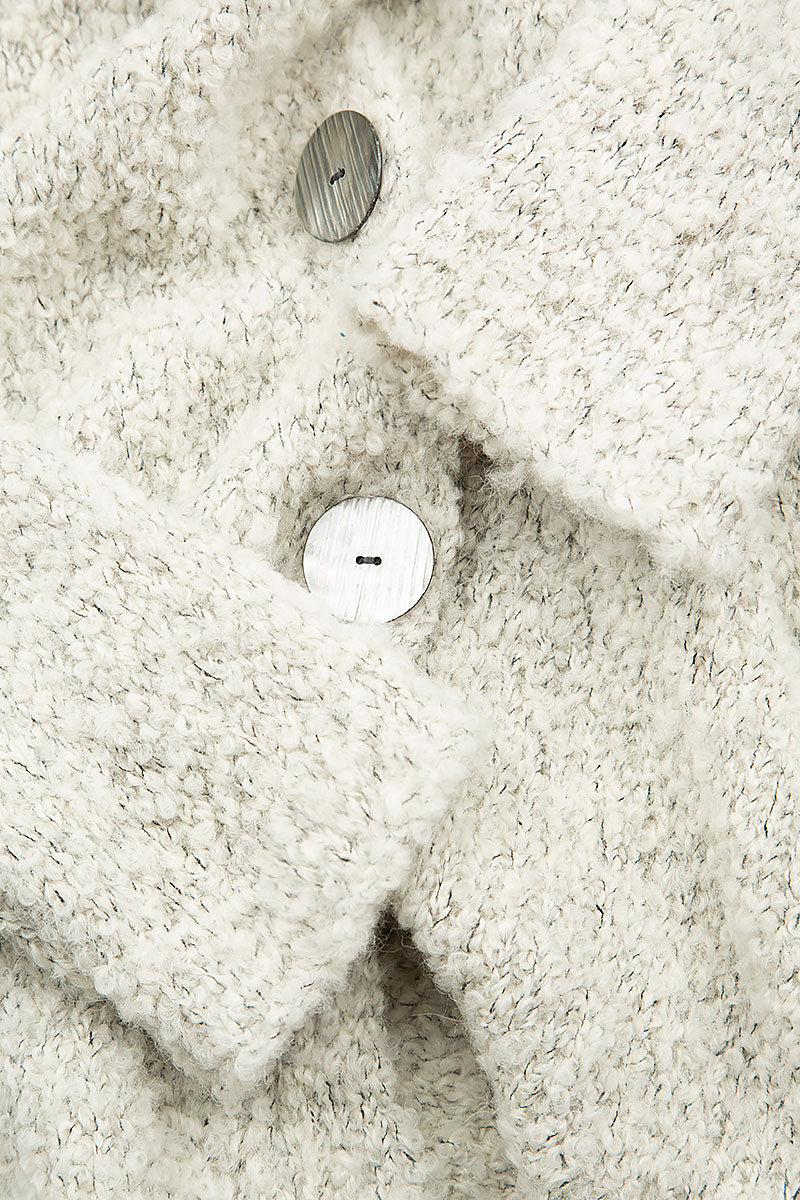 Mélange Pearl Alpaca Wool Cardigan 5
