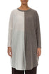 Oversized Dual White Light Brown Wool Sweater 1