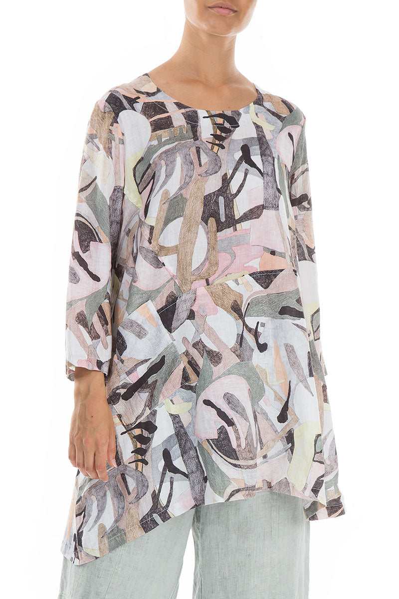 Pastel Art Natural Linen Tunic 4