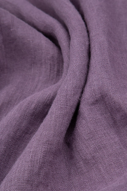 Pin Tucks Amethyst Linen Dress 5