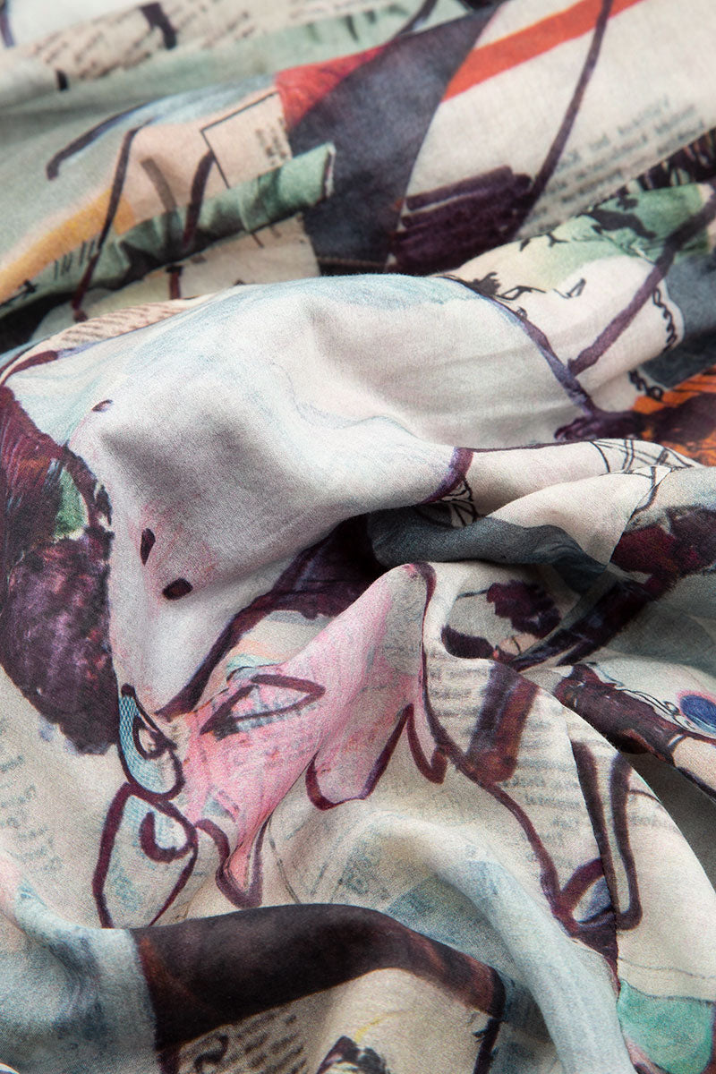 Artful Elements Silk Cotton Scarf 4