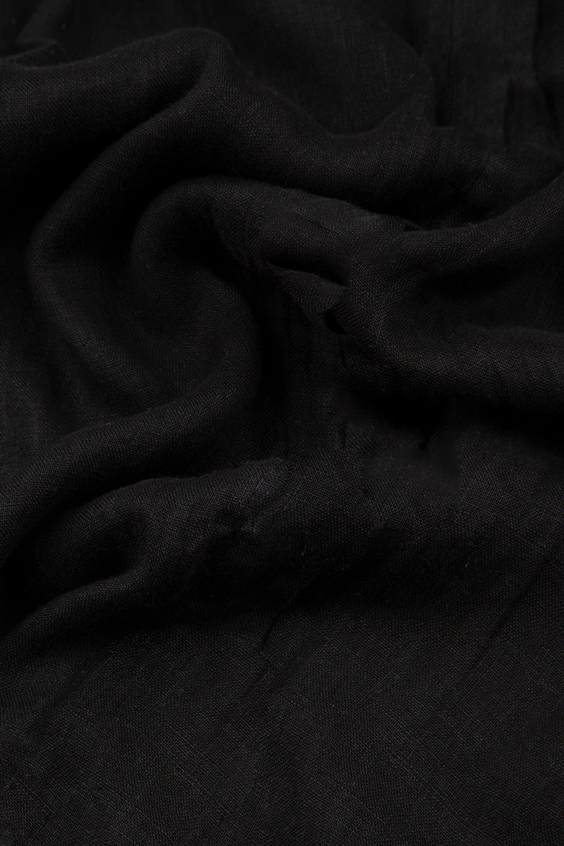 Sleeveless Black Linen Top 5